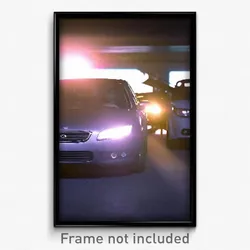 Pixel Art Poster - Calm Car (8 Bit Psychedelic Trippy Weird Video Game Print)
