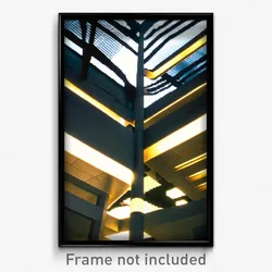 Pixel Art Poster - Dangerous Modern Architecture (8 Bit Video Game Print)