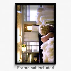 Pixel Art Poster - Fluffy Hotel Room (8 Bit Psychedelic Trippy Video Game Print)