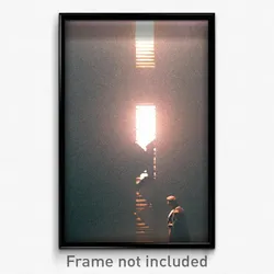 Pixel Art Poster - Impressive Visage (8 Bit Psychedelic Trippy Video Game Print)