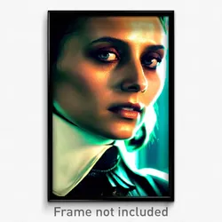 Pixel Art Poster - Old Fashioned Visage (8 Bit Psychedelic Video Game Print)