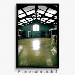 Pixel Art Poster - Vacant Stable (8 Bit Psychedelic Trippy Video Game Print)