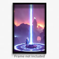 Pixel Art Poster - Infinite Forge (8 Bit Psychedelic Trippy Video Game Print)