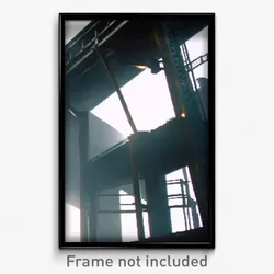 Pixel Art Poster - Steel Opening (8 Bit Psychedelic Trippy Video Game Print)