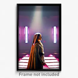 Pixel Art Poster - Immaculate Chamber (8 Bit Psychedelic Video Game Print)