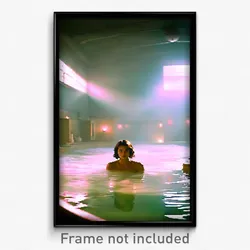 Pixel Art Poster - Thick Baths (8 Bit Psychedelic Trippy Weird Video Game Print)