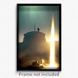 Pixel Art Poster - Rare Redoubt (8 Bit Psychedelic Trippy Video Game Print)
