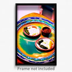 Pixel Art Poster - Dangerous Mexican Plate (8 Bit Psychedelic Video Game Print)