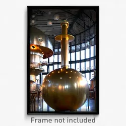 Pixel Art Poster - Spherical Brewery (8 Bit Psychedelic Trippy Video Game Print)