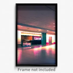 Pixel Art Poster - Flawless Bank (8 Bit Psychedelic Trippy Video Game Print)