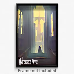 Pixel Art Poster - Wicked Nave (8 Bit Psychedelic Trippy Weird Video Game Print)