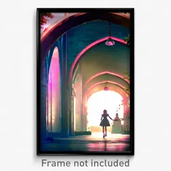 Pixel Art Poster - Pleasant Arch (8 Bit Psychedelic Trippy Video Game Print)