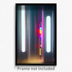 Pixel Art Poster - Digital Tube (8 Bit Psychedelic Trippy Video Game Print)