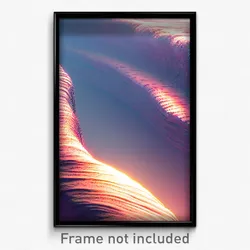 Pixel Art Poster - Wavy Chasm (8 Bit Psychedelic Trippy Weird Video Game Print)