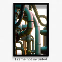 Pixel Art Poster - Bumpy Pipes (8 Bit Psychedelic Trippy Weird Video Game Print)