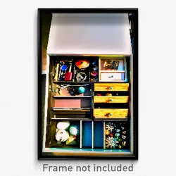 Pixel Art Poster - Treasured Drawer (8 Bit Psychedelic Trippy Video Game Print)