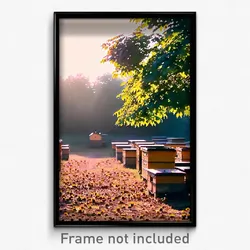 Pixel Art Poster - Unsightly Apiary (8 Bit Psychedelic Trippy Video Game Print)