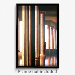 Pixel Art Poster - Homely Pillar (8 Bit Psychedelic Trippy Video Game Print)