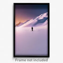 Pixel Art Poster - Average Snowfields (8 Bit Psychedelic Video Game Print)