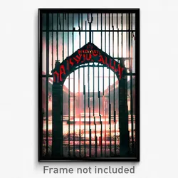Pixel Art Poster - Marvelous Asylum (8 Bit Psychedelic Trippy Video Game Print)