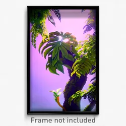 Pixel Art Poster - Leafy Maw (8 Bit Psychedelic Trippy Weird Video Game Print)