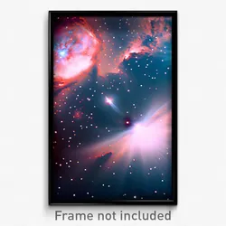 Pixel Art Poster - Big Nebula (8 Bit Psychedelic Trippy Weird Video Game Print)