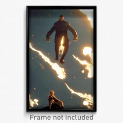 Pixel Art Poster - Agitated Giant (8 Bit Psychedelic Trippy Video Game Print)