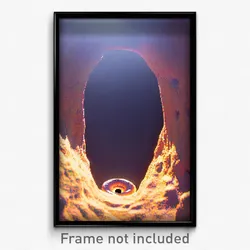 Pixel Art Poster - Whopping Hole (8 Bit Psychedelic Trippy Video Game Print)