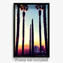 Pixel Art Poster - Superb Los Angeles (8 Bit Psychedelic Video Game Print)