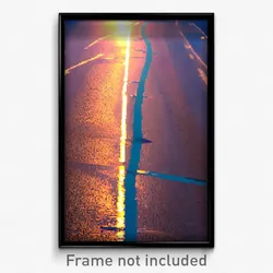 Pixel Art Poster - Watery Crossroad (8 Bit Psychedelic Trippy Video Game Print)