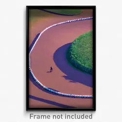 Pixel Art Poster - Oval Earthworks (8 Bit Psychedelic Trippy Video Game Print)