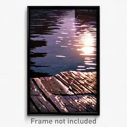 Pixel Art Poster - Damp Dock (8 Bit Psychedelic Trippy Weird Video Game Print)