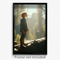 Pixel Art Poster - Unnatural Lookout (8 Bit Psychedelic Trippy Video Game Print)