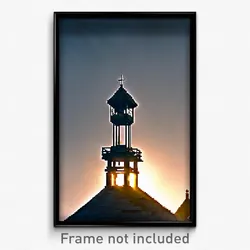 Pixel Art Poster - Rundown Belfry (8 Bit Psychedelic Trippy Video Game Print)