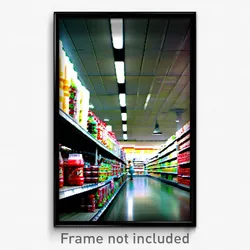 Pixel Art Poster - Stimulating Aisle (8 Bit Psychedelic Trippy Video Game Print)