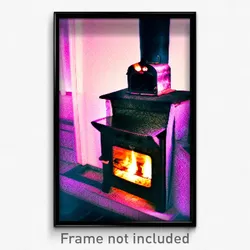 Pixel Art Poster - Stained Stove (8 Bit Psychedelic Trippy Video Game Print)
