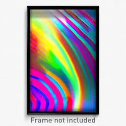 Pixel Art Poster - Multicolored Domain (8 Bit Psychedelic Video Game Print)