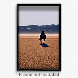 Pixel Art Poster - Barren Plains (8 Bit Psychedelic Trippy Video Game Print)