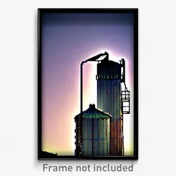 Pixel Art Poster - Damaged Silo (8 Bit Psychedelic Trippy Video Game Print)