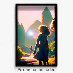 Pixel Art Poster - Adorable Ego Exploration (8 Bit Psychedelic Video Game Print)