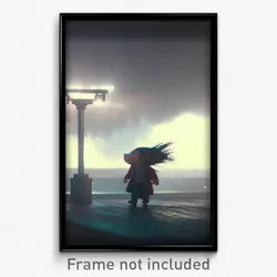 Pixel Art Poster - Tidy Storm (8 Bit Psychedelic Trippy Weird Video Game Print)