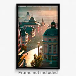 Pixel Art Poster - Agile German City (8 Bit Psychedelic Trippy Video Game Print)