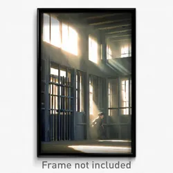Pixel Art Poster - Attractive Prison (8 Bit Psychedelic Trippy Video Game Print)