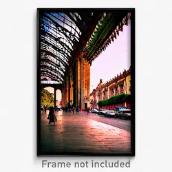 Pixel Art Poster - Antique Mexico City (8 Bit Psychedelic Video Game Print)