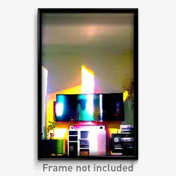 Pixel Art Poster - Exotic Television (8 Bit Psychedelic Trippy Video Game Print)