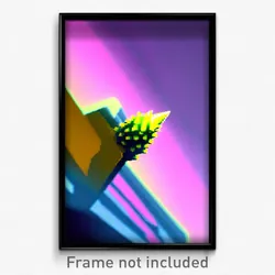 Pixel Art Poster - Small Spike (8 Bit Psychedelic Trippy Weird Video Game Print)