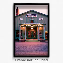 Pixel Art Poster - Well Made Counting House (8 Bit Psychedelic Video Game Print)