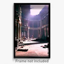 Pixel Art Poster - Major Derelict (8 Bit Psychedelic Trippy Video Game Print)