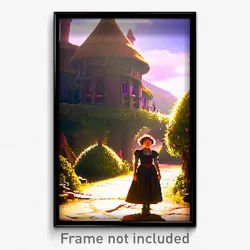 Pixel Art Poster - Quirky Shire (8 Bit Psychedelic Trippy Video Game Print)
