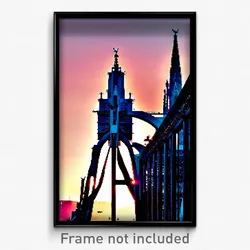 Pixel Art Poster - Enormous Cologne (8 Bit Psychedelic Trippy Video Game Print)